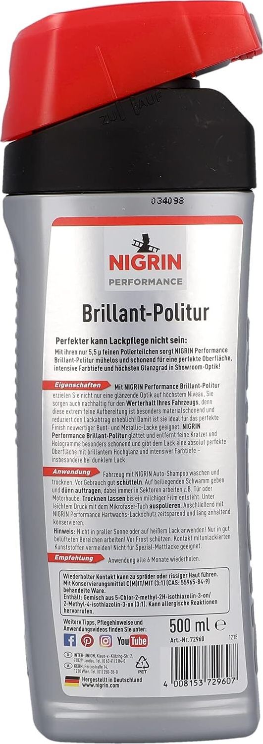 Preview: NIGRIN Brillant-Politur 500ml