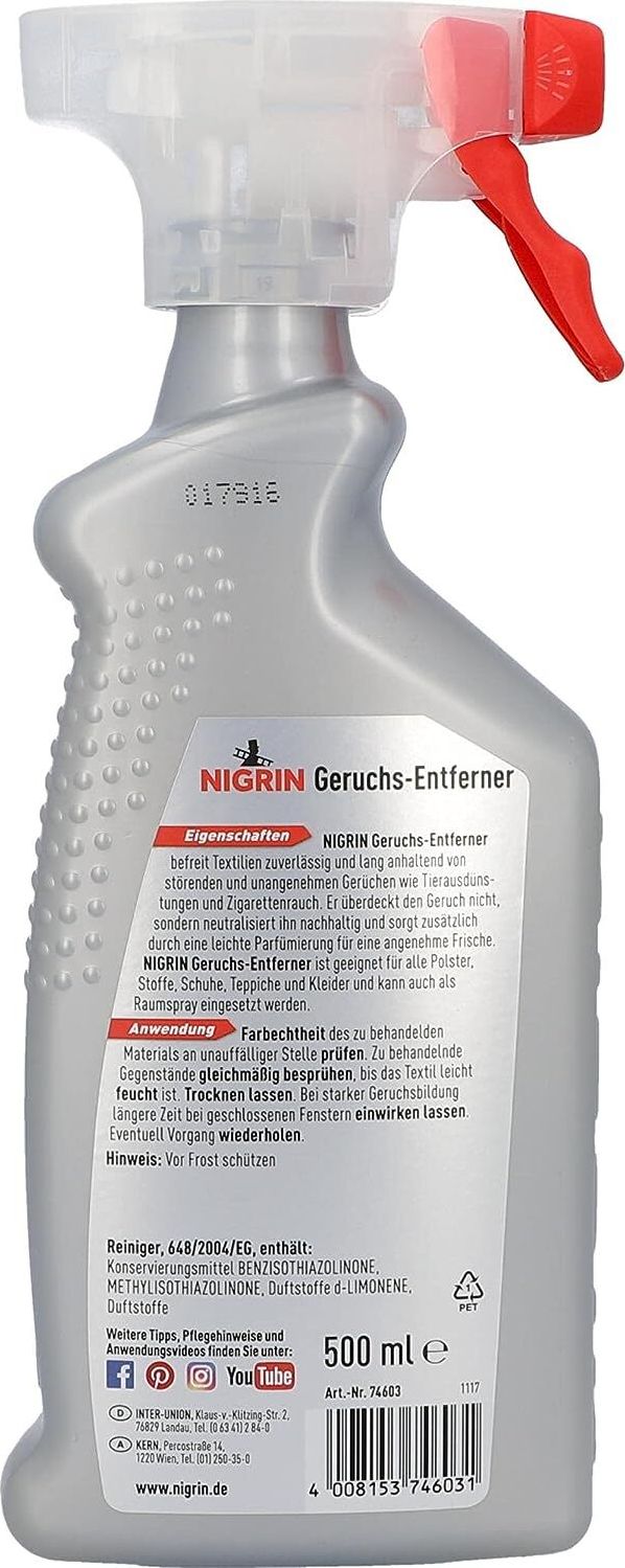 Preview: NIGRIN Geruchs-Entferner 500ml